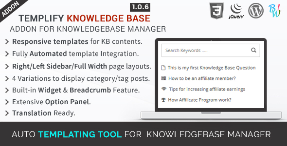 Templify KB - Knowledge Base Addon