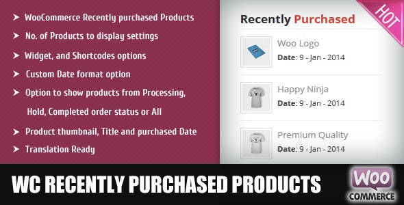 WooCommerce Recently Purchased Products